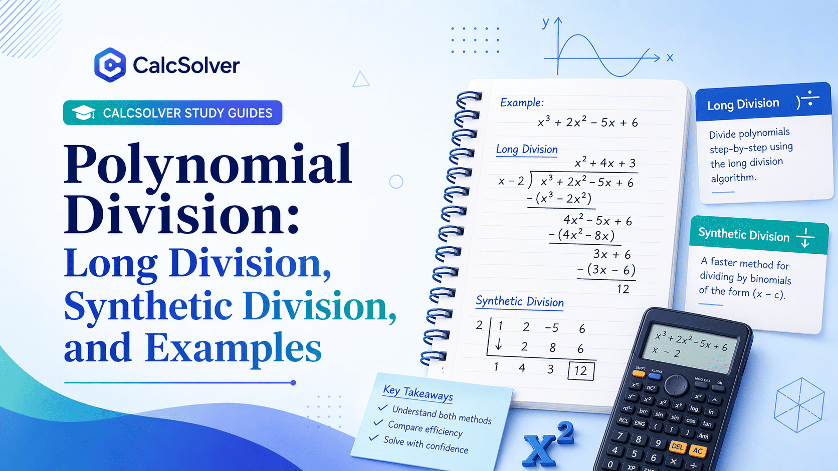 Algebra diagram for polynomial division learning